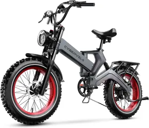 2000W Electric Bike for Adults  4.0 x 20 inch Fat Tire, 35MPH Speed, 100Mile Range, 48V 25Ah,Folding Ebike for All-Terrain Performance