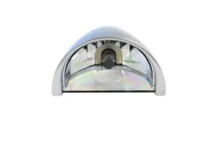 33-0050 - 5-3/4  Half Moon Headlamp Chrome Billet