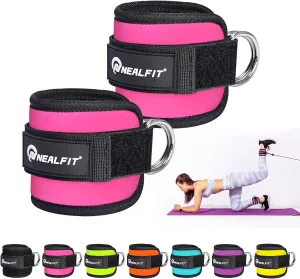 Ankle Strap for Cable Machine, Gym Ankle Cuff for Kickbacks, Leg Extensions, Glute Workouts, Booty Hip Abductors Exercise for Women and Men