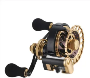 Automatic Wire Metal Raft Fishing Reel Micro Lead Reel with Force-Releasing Front Rafting Rod Fishing Reel Outdoor Fishing Gear