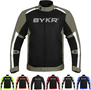BYKR Mesh Motorcycle Jacket For Men Dual Sports Adventure Breathable Riding Protective Motorbike Jackets Enduro CE Armored