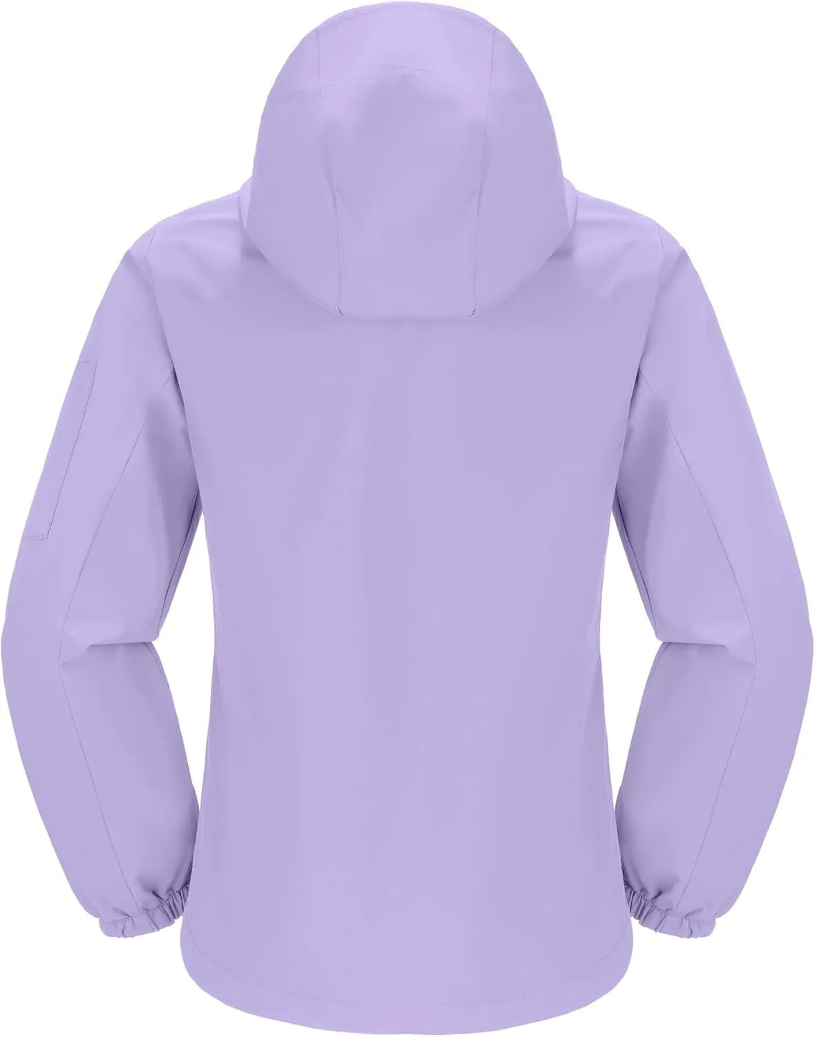 CAMELSPORTS Women's Rain Jacket Lightweight Windbreaker Hooded Raincoat Windproof Coat Shell for Outdoor Hiking