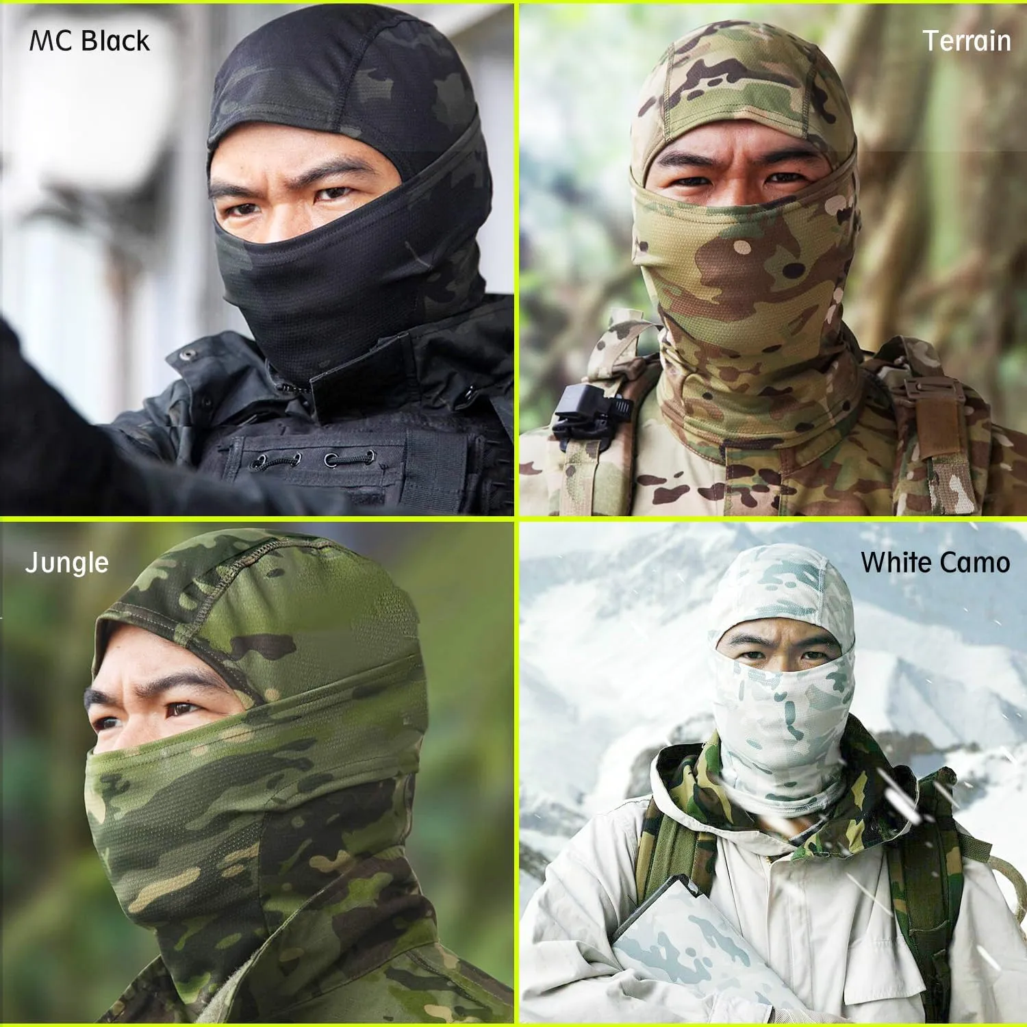 Camo Balaclava Face Mask Ski Mask for Men Women,Shiesty Mask UV Protector for Military Tactical Cycling Hunting Snowboard