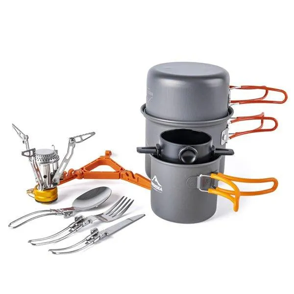 Camping cooking set combo