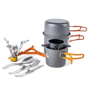 Camping cooking set combo