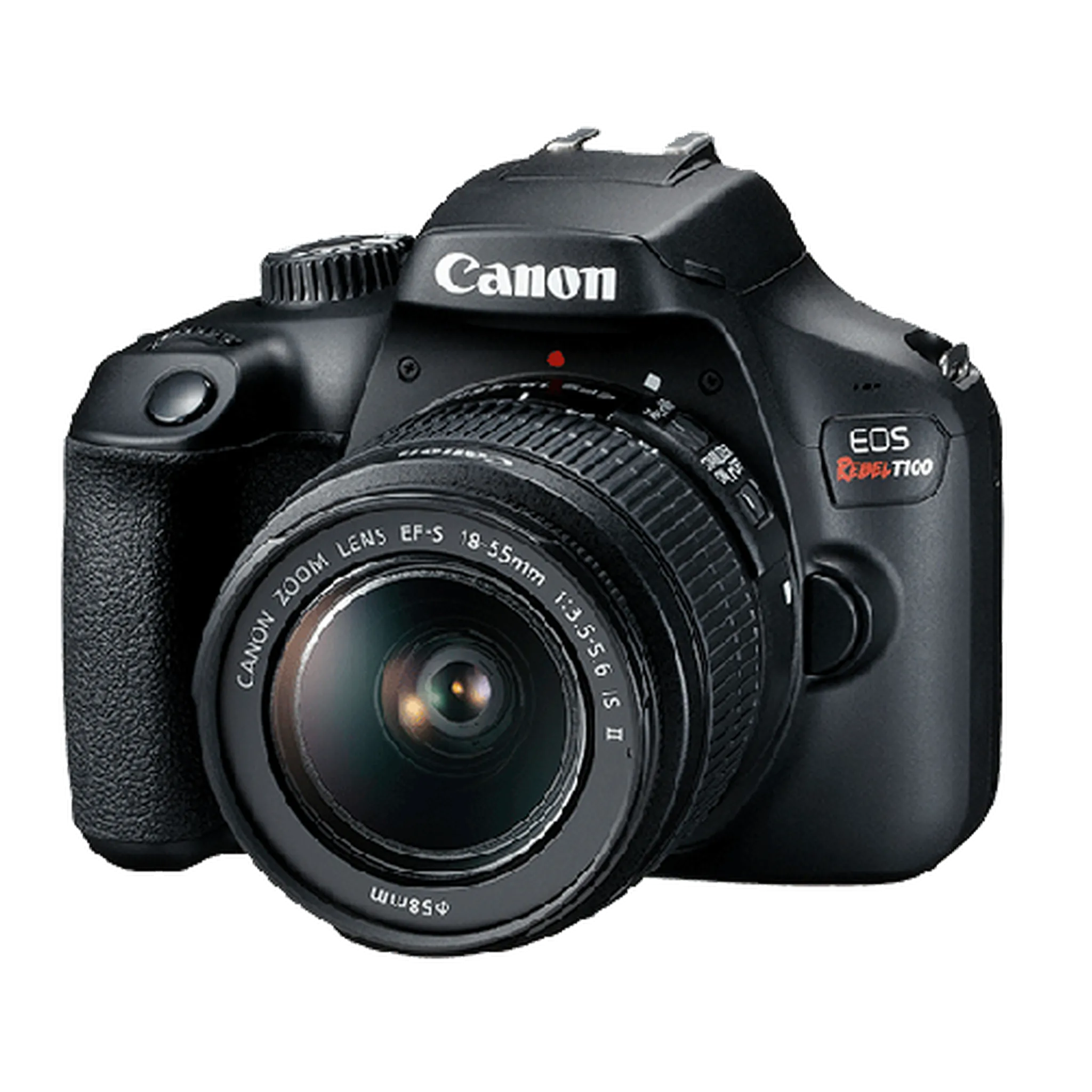 Canon EOS Rebel T100 / 4000D DSLR Camera with 18-55mm Lens   EF 75-300mm tripod bundle