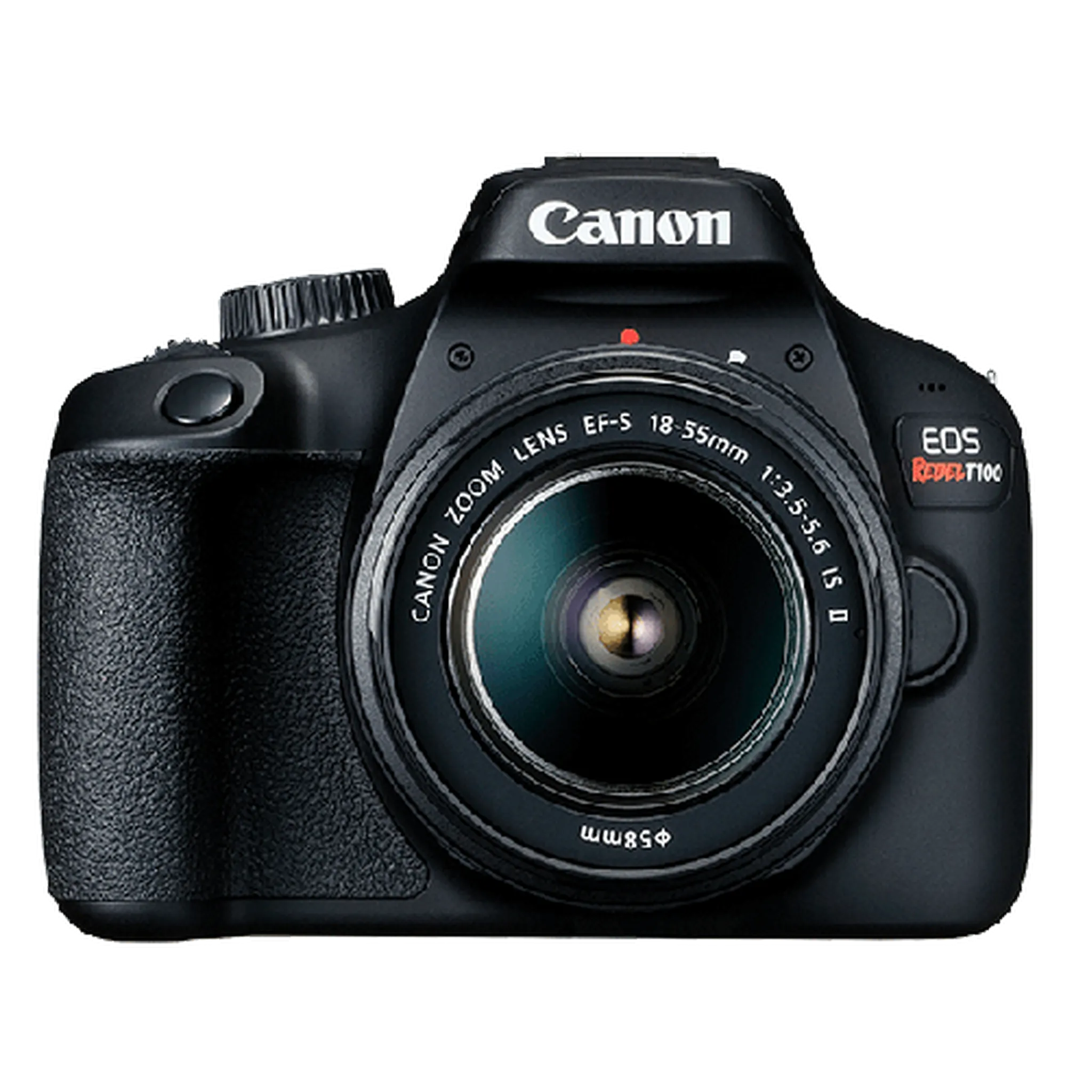 Canon EOS Rebel T100 / 4000D DSLR Camera with 18-55mm Lens   EF 75-300mm tripod bundle