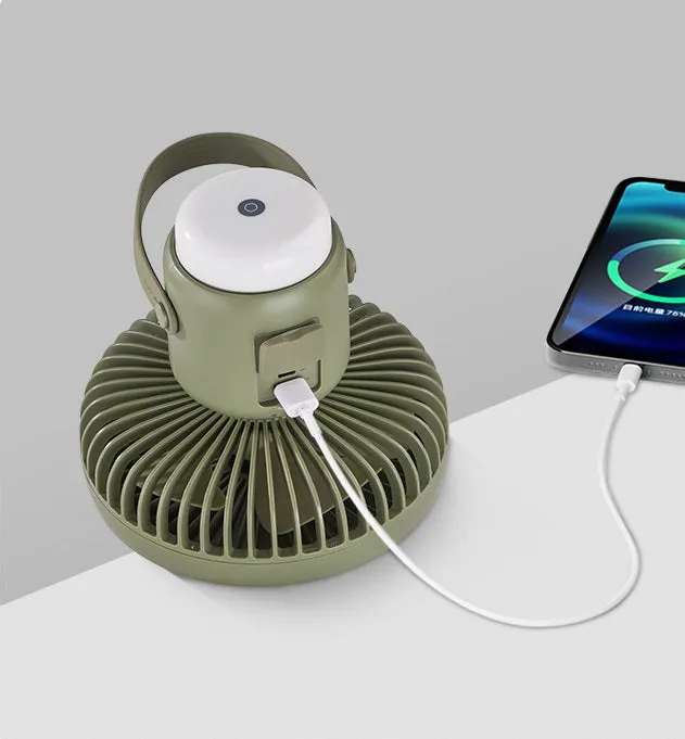 [CLEARANCE] Naturehike Camping Fan w/ Magnetic Lamp