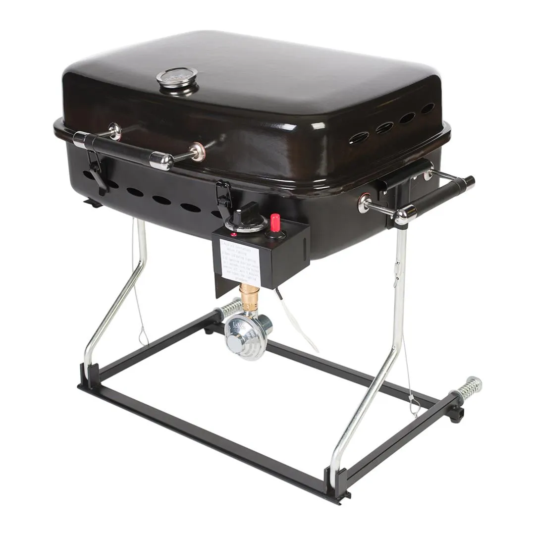 Faulkner Portable BBQ Grill – Compact Propane Grill for Camping & Tailgates