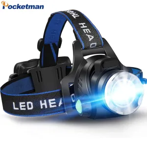 Gadgets / Lighting: Powerful LED Headlamp 18650 DC Rechargeable Headlight Zoomable Head Lamp Waterproof Head Light High Lumens Head Flashlight