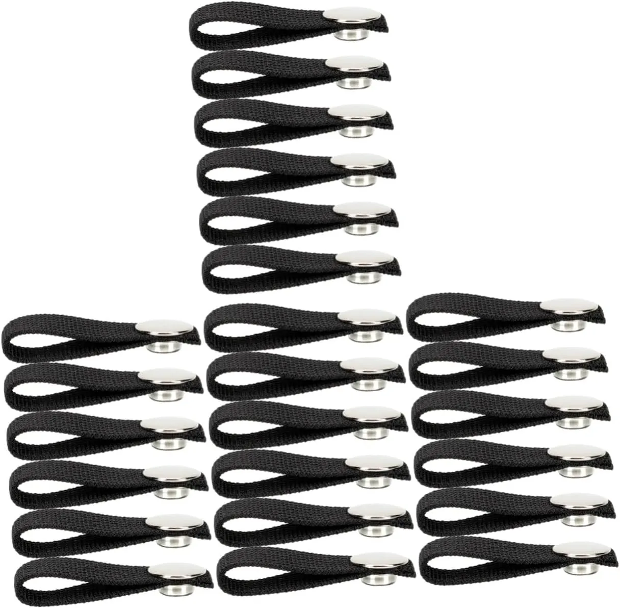 Gatuida 4sets Hockey Chin Strap Helmet Chin Strap Single Snap Aluminum Polyester Safety for Hockey Players 3pairs*4