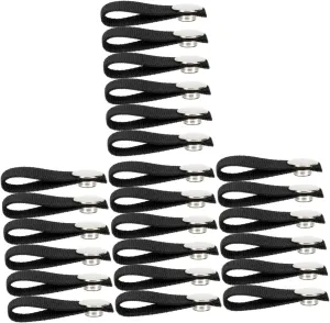 Gatuida 4sets Hockey Chin Strap Helmet Chin Strap Single Snap Aluminum Polyester Safety for Hockey Players 3pairs*4