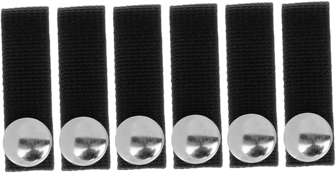 Gatuida 4sets Hockey Chin Strap Helmet Chin Strap Single Snap Aluminum Polyester Safety for Hockey Players 3pairs*4