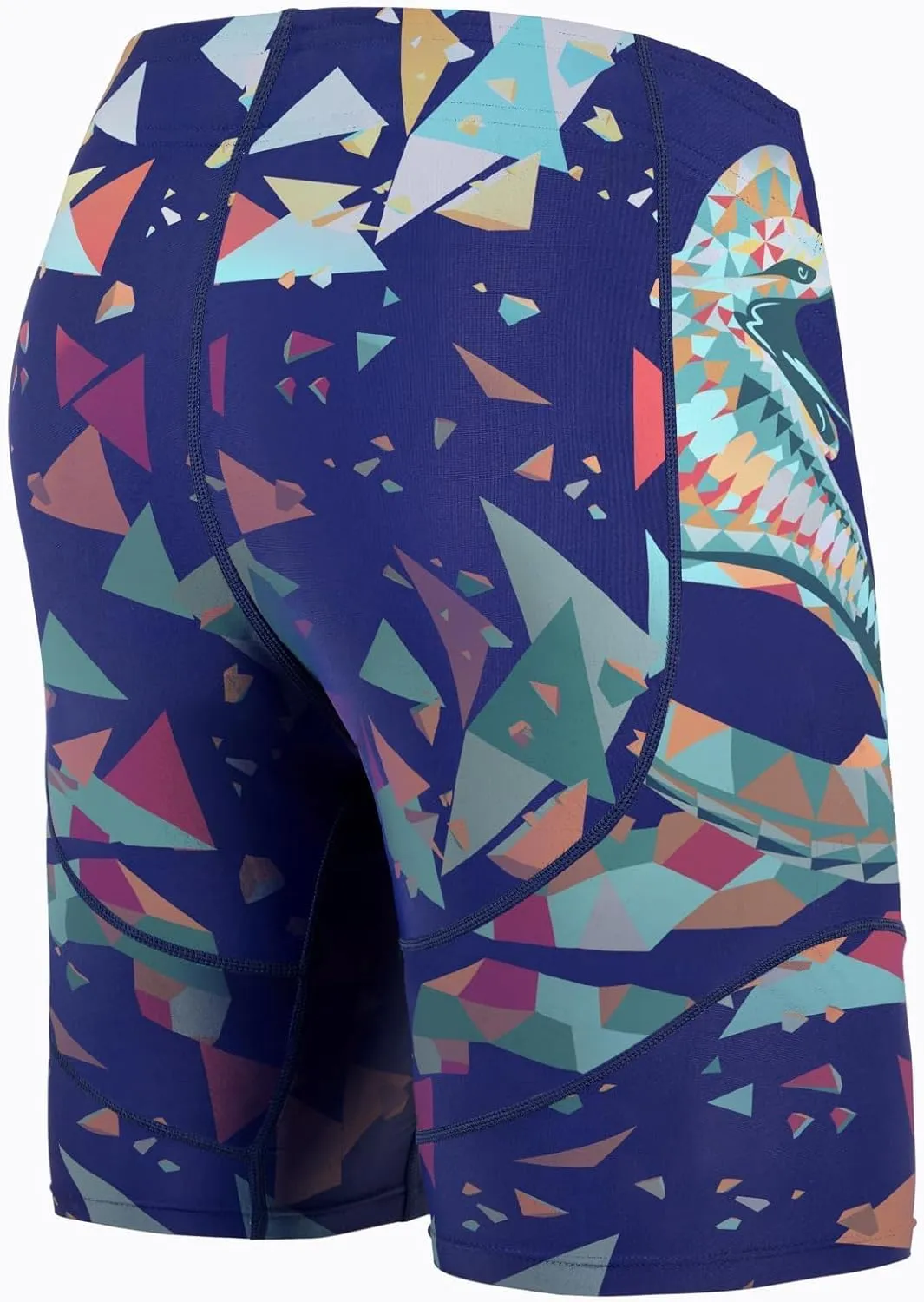 HUGE SPORTS Men's Rash Guard Swim Shorts Compression Swimming Jammer Cool Dry Active Swimsuit Workout Shorts Sports Tights