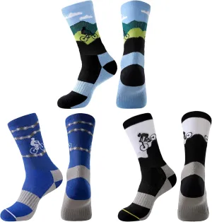 Jeasona Athletic Socks Men Running Cycling Gifts for Runners Riders Sports Gear Accessories