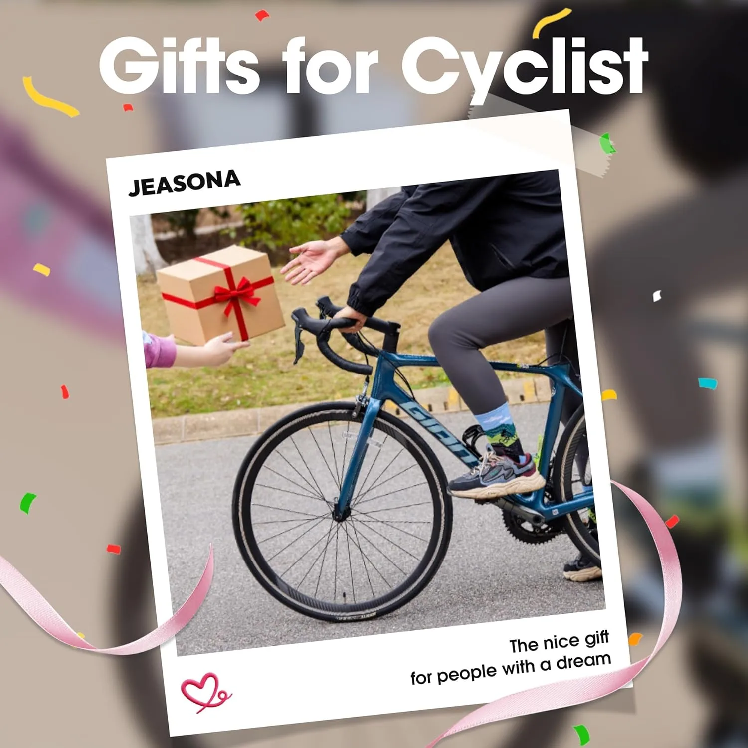 Jeasona Athletic Socks Men Running Cycling Gifts for Runners Riders Sports Gear Accessories