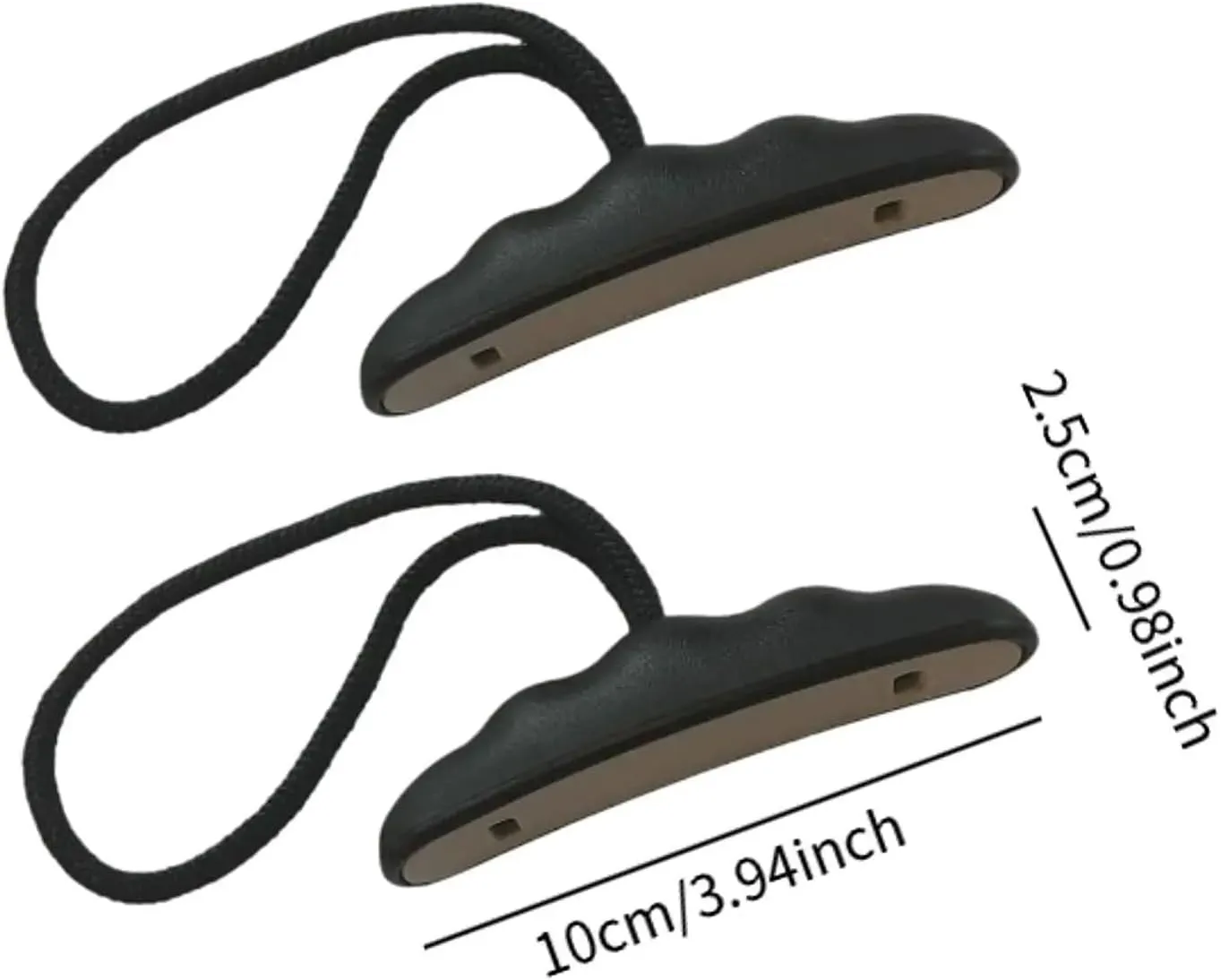 Kayak Handles 6Pcs Kayak Handles with Cord Grips Canoe Beach Paddle Rafting Rowing Accessories for Kayak Canoe Boat