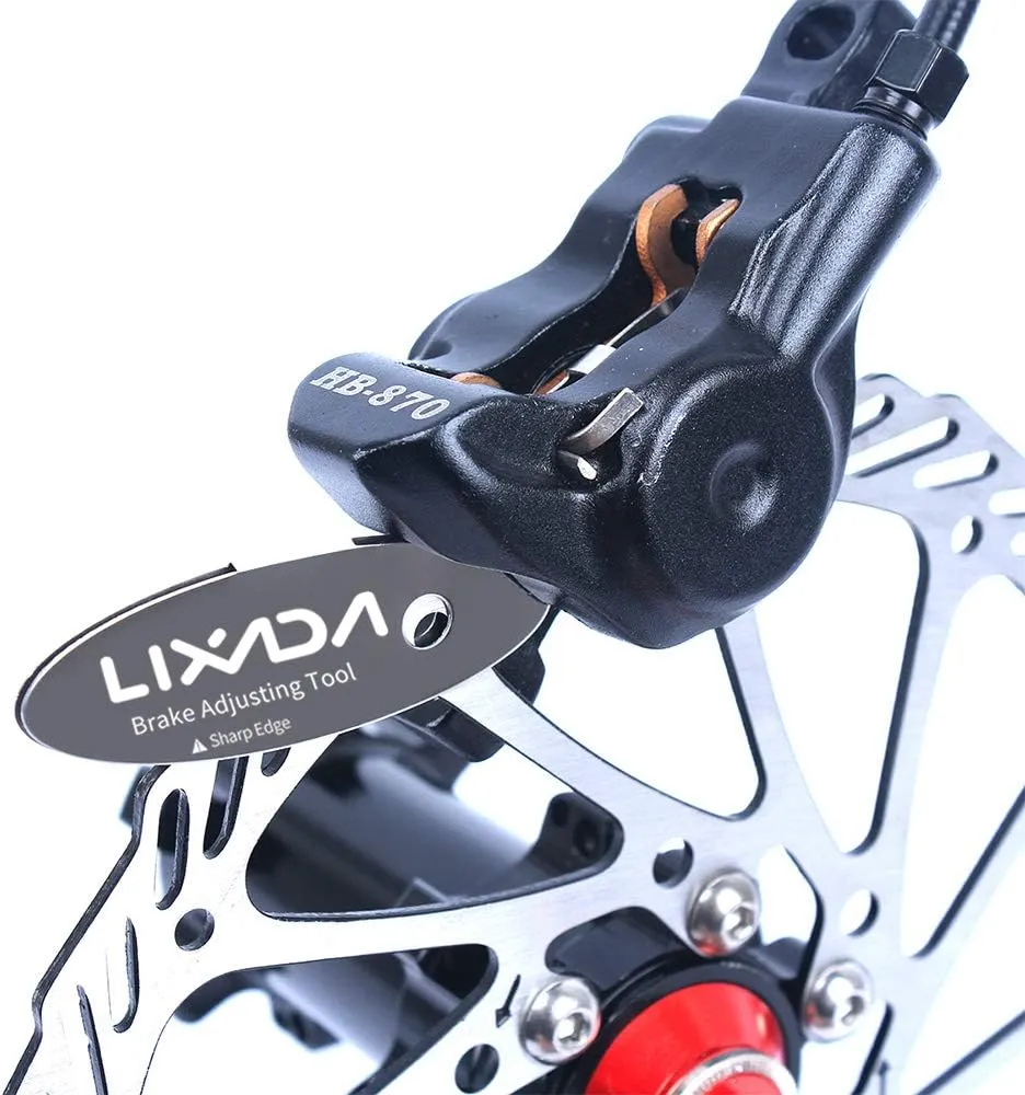 Lixada 1/2/4PC Disc Brake Pads Adjusting Tool Bicycle Pads Mounting Assistant Brake Pads Disc Brake Pads for Mountain Bike Rotor Alignment Tools Spacer Bike Repair Kit
