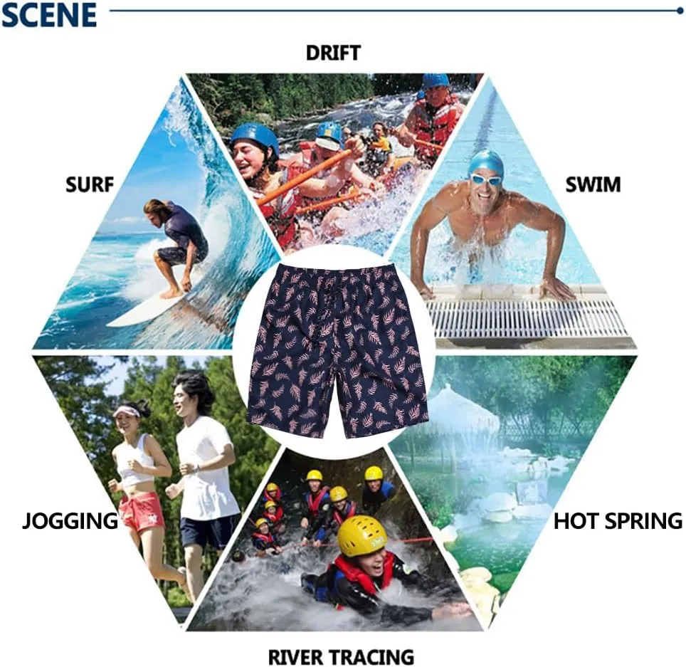 Mens Swim Trunks Quick Dry Bathing Suit Board Shorts for Men | Beach Swimwear Pool Shorts