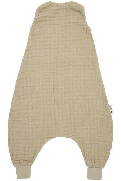Meyco Baby Summer Sleep Overall Jumper Pre-washed Muslin Uni - Sand - 104cm