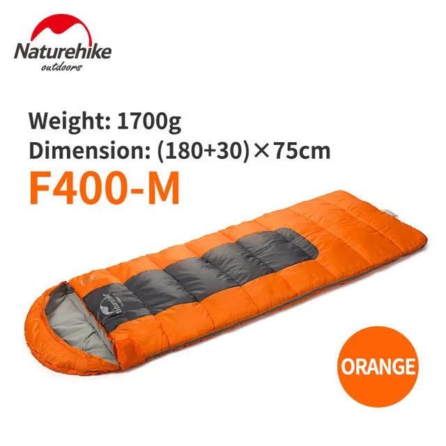 Naturehike F400 Ultralight Portable Envelope Cotton Sleeping Bag Size M/L