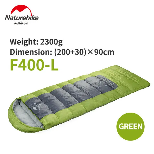 Naturehike F400 Ultralight Portable Envelope Cotton Sleeping Bag Size M/L