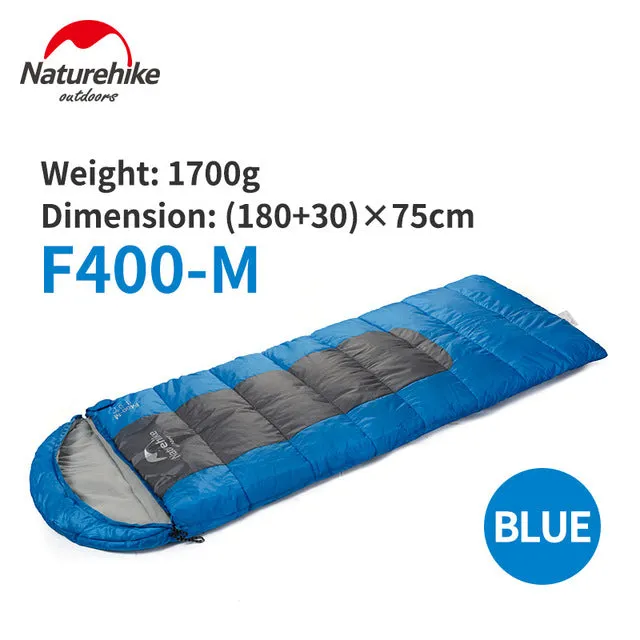 Naturehike F400 Ultralight Portable Envelope Cotton Sleeping Bag Size M/L