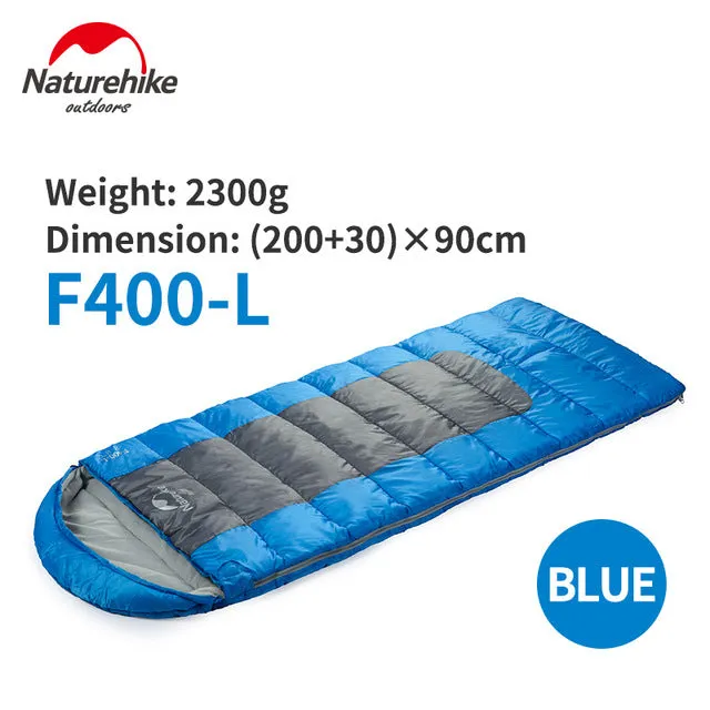 Naturehike F400 Ultralight Portable Envelope Cotton Sleeping Bag Size M/L