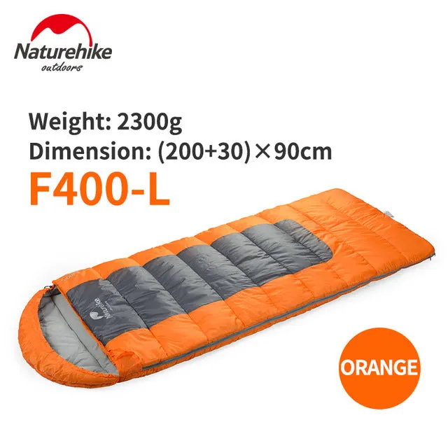 Naturehike F400 Ultralight Portable Envelope Cotton Sleeping Bag Size M/L