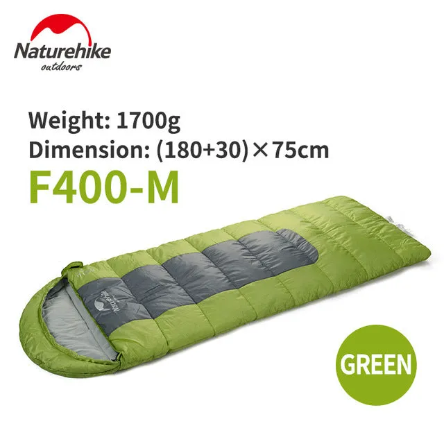 Naturehike F400 Ultralight Portable Envelope Cotton Sleeping Bag Size M/L
