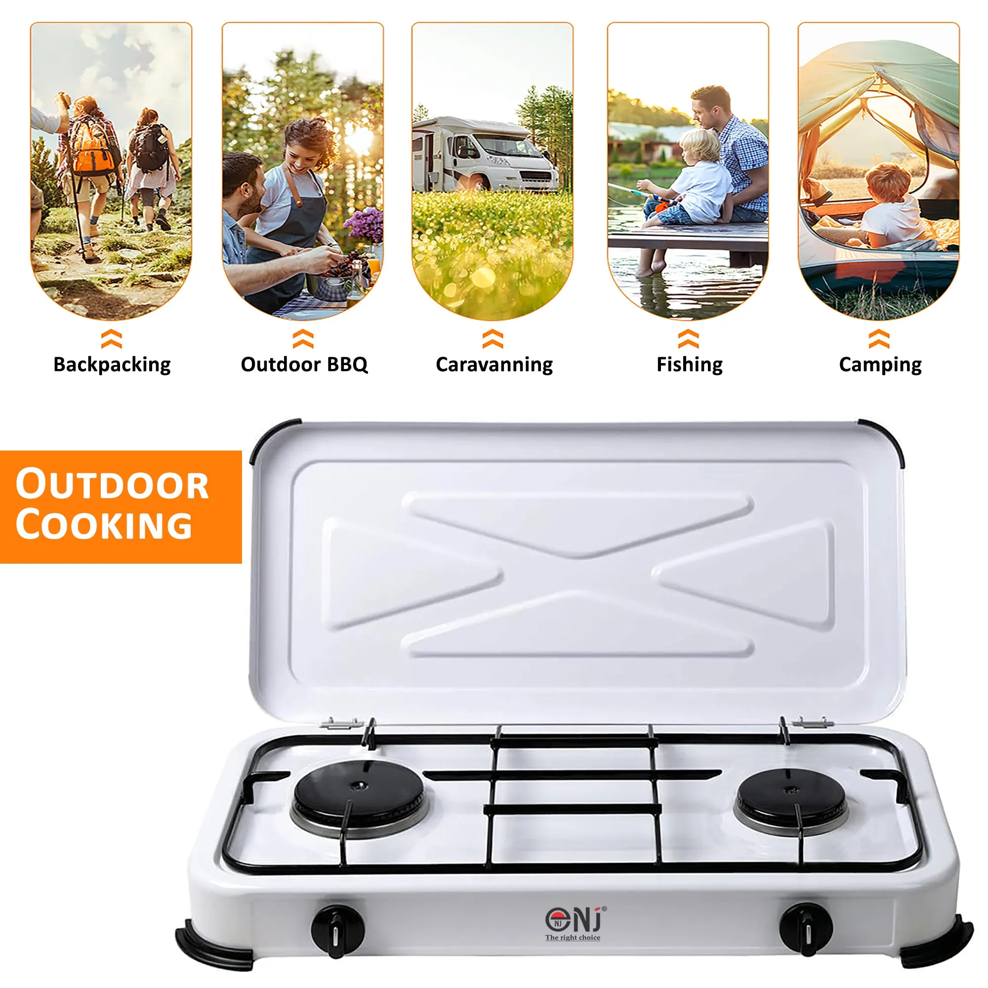 NJ-02 Double Burner Gas Stove