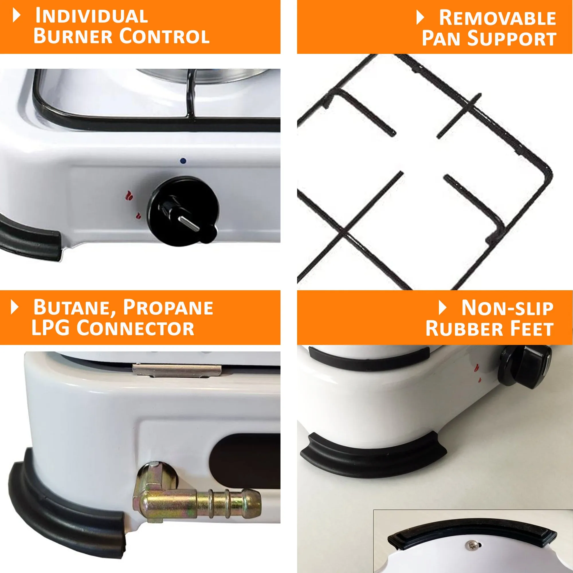 NJ-02 Double Burner Gas Stove