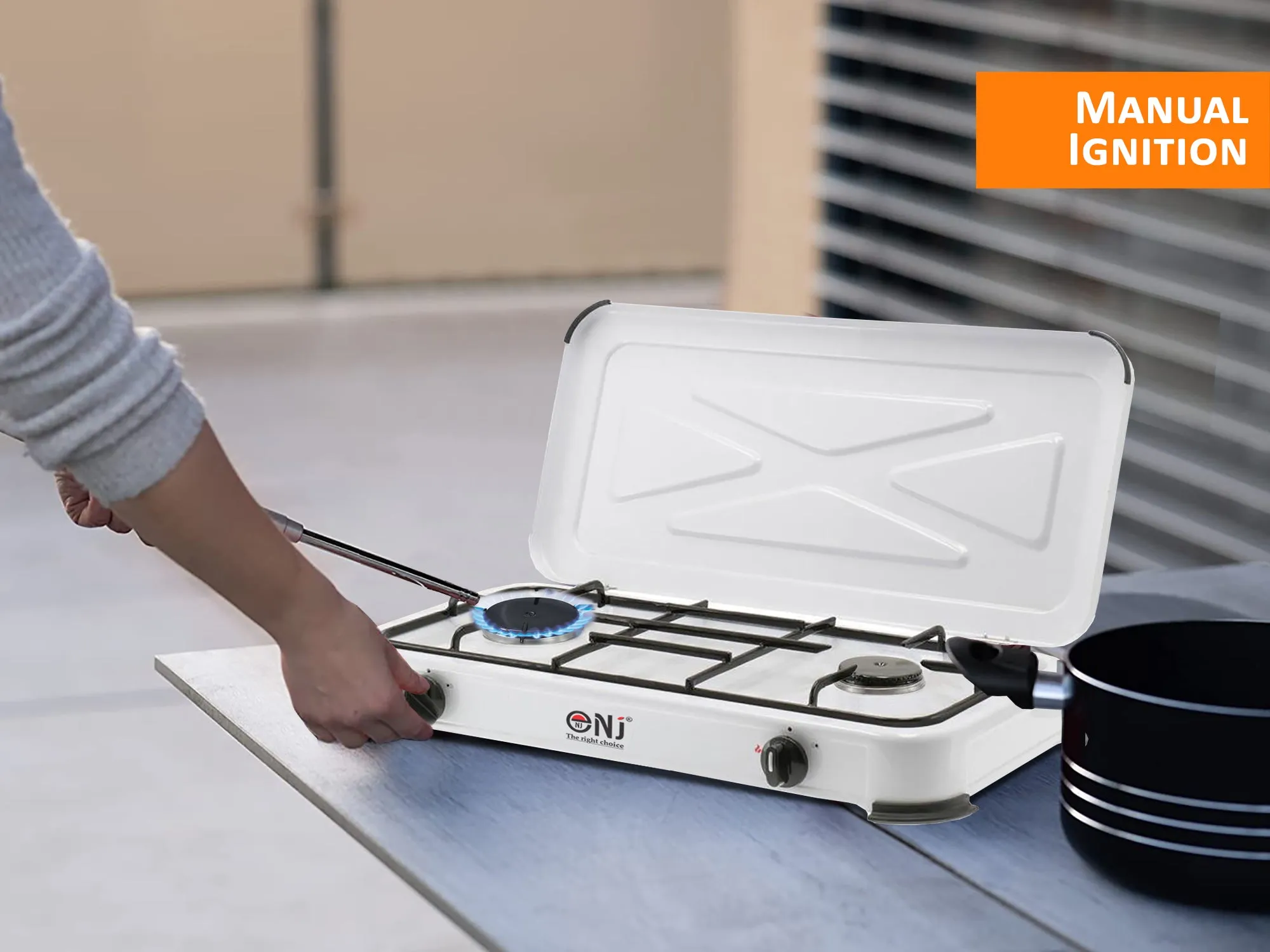 NJ-02 Double Burner Gas Stove