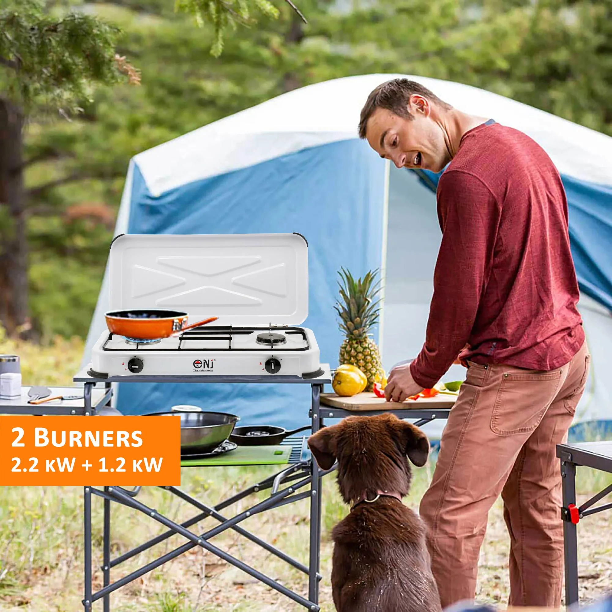 NJ-02 Double Burner Gas Stove
