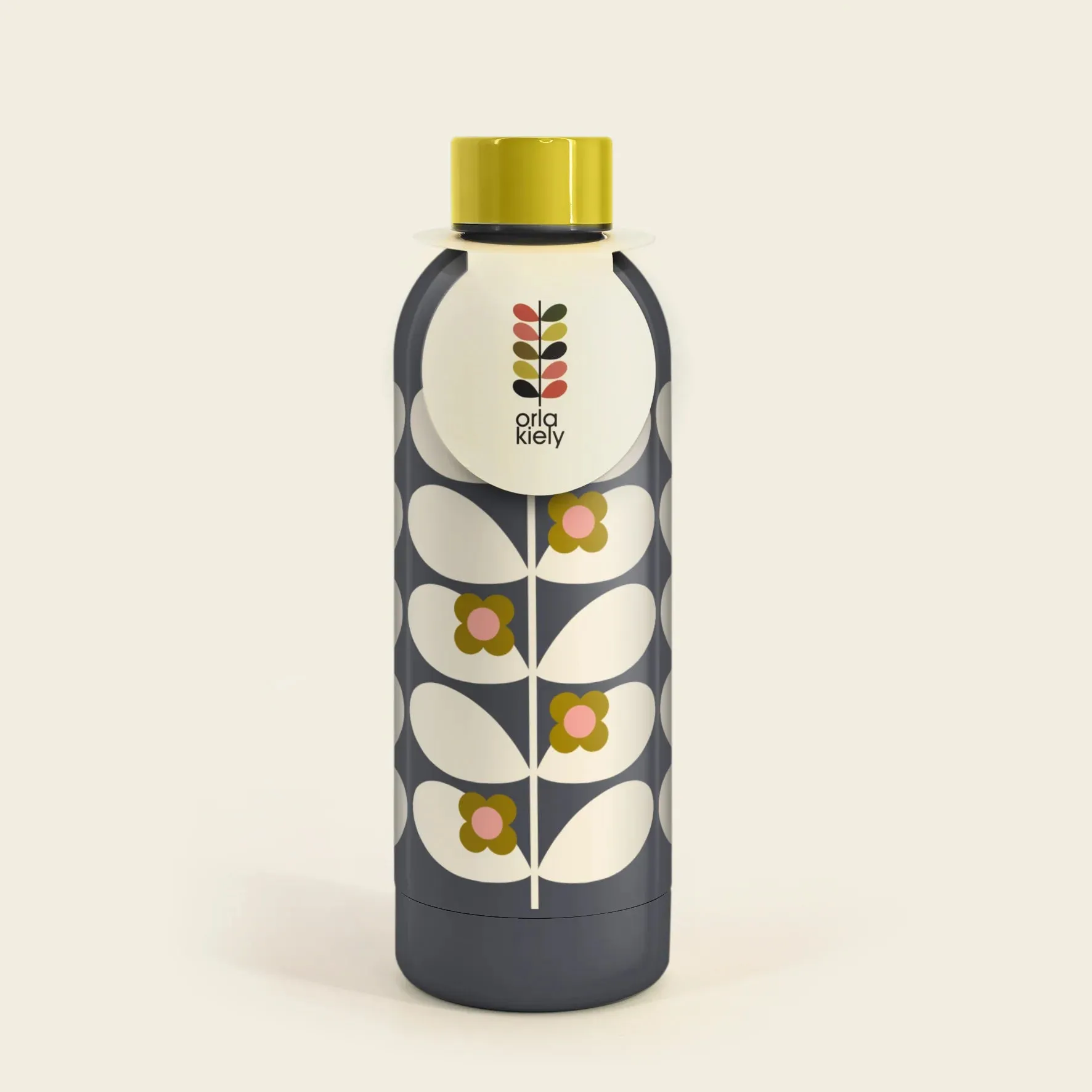 Orla Kiely Wild Rose Stem Stainless Steel Water Bottle
