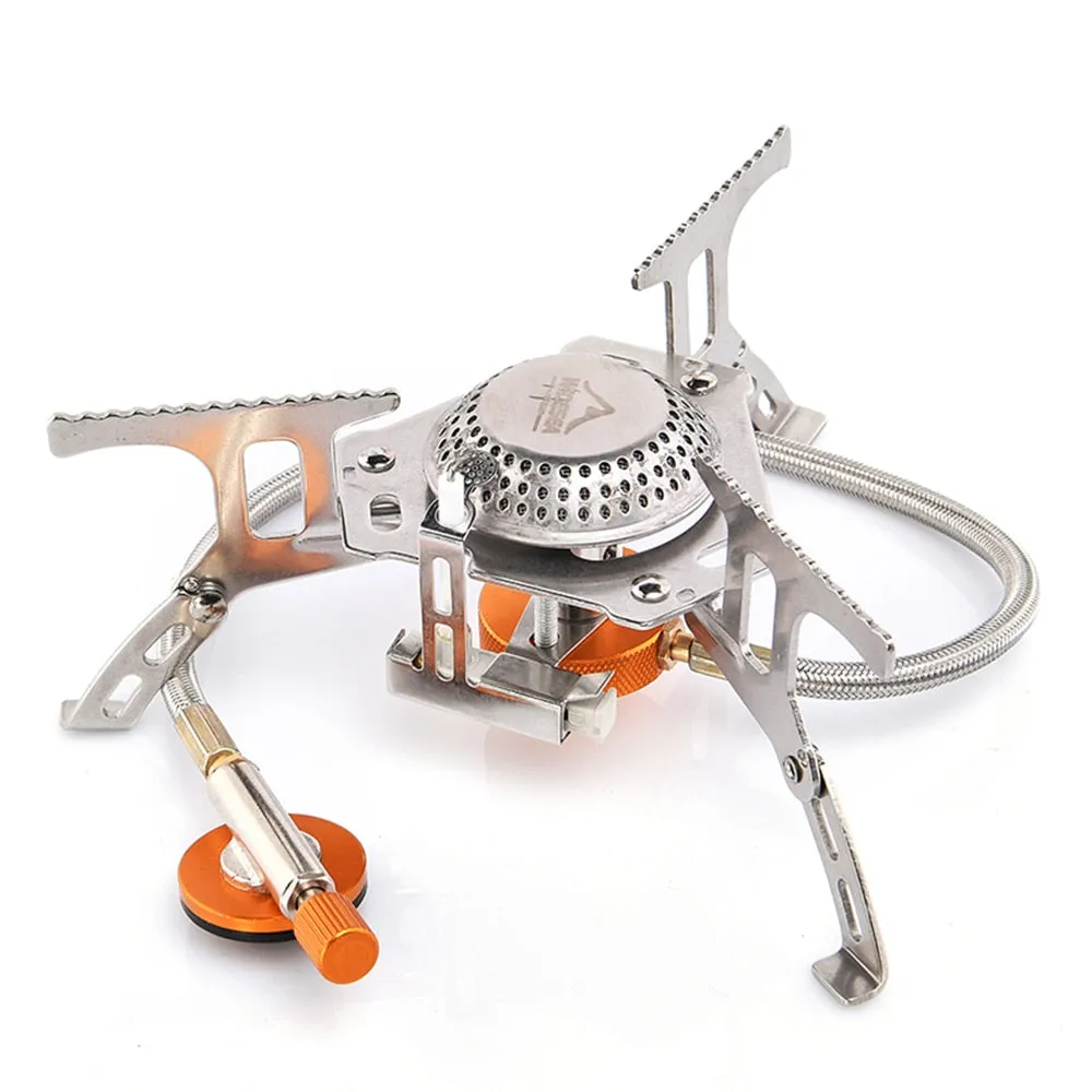 Outdoor Gas Stove Camping burner Folding Electronic Stove hiking Portable Foldable