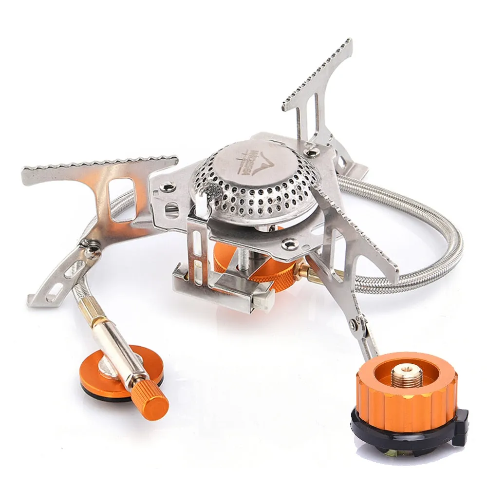 Outdoor Gas Stove Camping burner Folding Electronic Stove hiking Portable Foldable