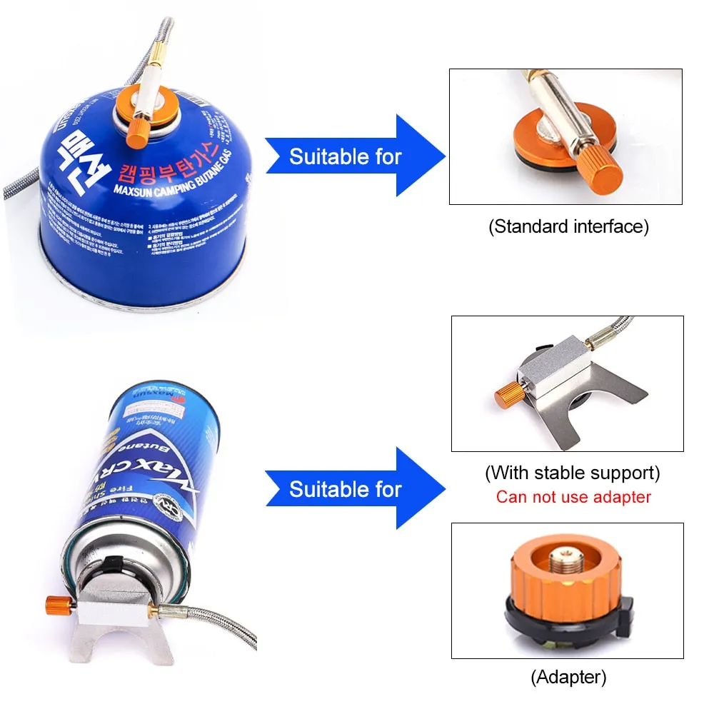 Outdoor Gas Stove Camping burner Folding Electronic Stove hiking Portable Foldable
