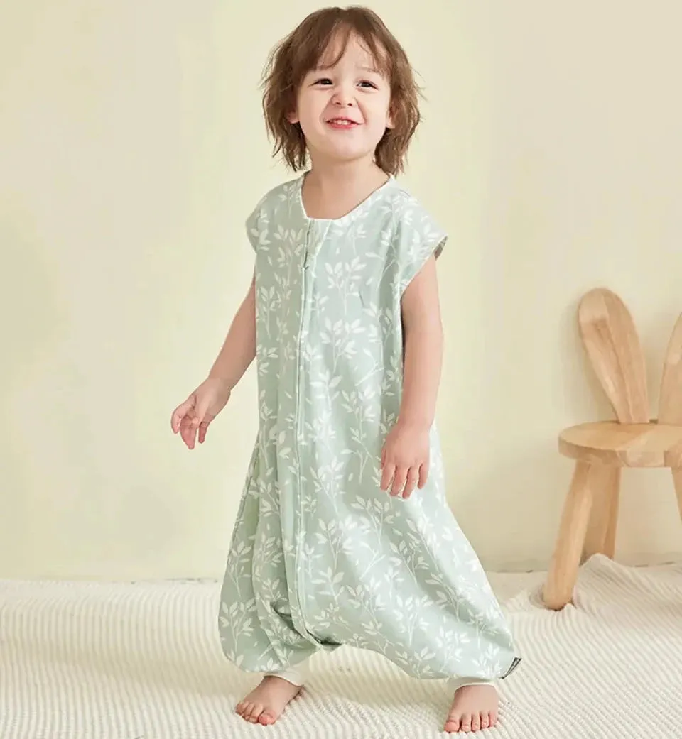 Sleeveless Split Leg Sleeping Vest for Toddlers - 1Tog (for Summer)
