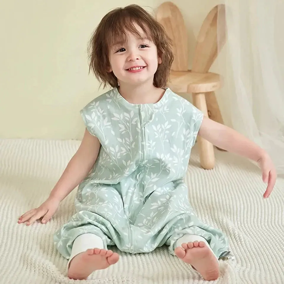 Sleeveless Split Leg Sleeping Vest for Toddlers - 1Tog (for Summer)