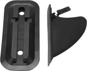 Surfboard Fin, Black Plastic Inflatable Paddle Board Fin Replacement Quick Release Slide in Center Fin for Inflatable Surfboards Longboards Surfboards Upright Paddleboards