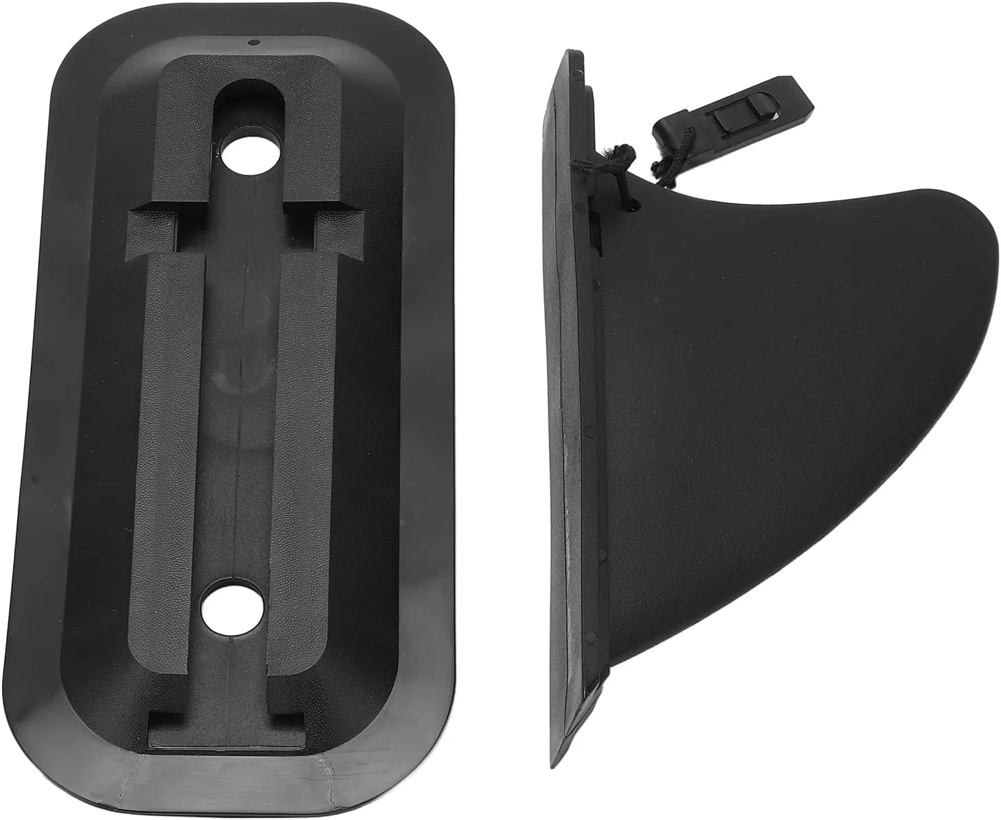 Surfboard Fin, Black Plastic Inflatable Paddle Board Fin Replacement Quick Release Slide in Center Fin for Inflatable Surfboards Longboards Surfboards Upright Paddleboards