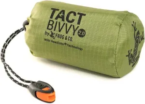 Survival Frog Tact Bivvy 2.0 Emergency Sleeping Bag w/Stuff Sack, Carabiner, Survival Whistle, ParaTinder -