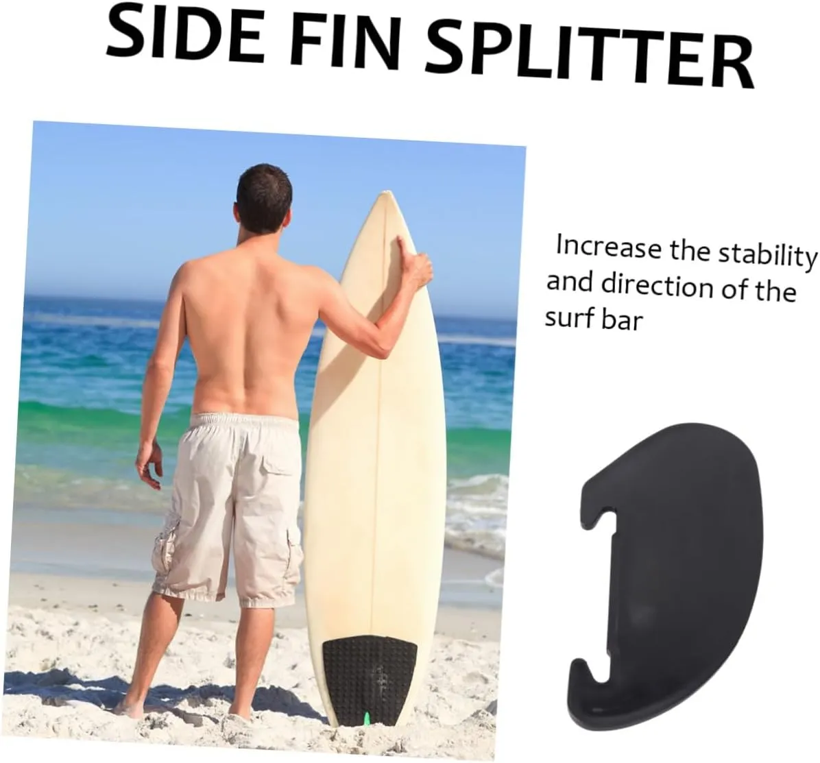 VANZACK Side Fin Splitter Longboard Single Fin Surfboard Fin Kayak Accessories Paddleboard Replacement Fin