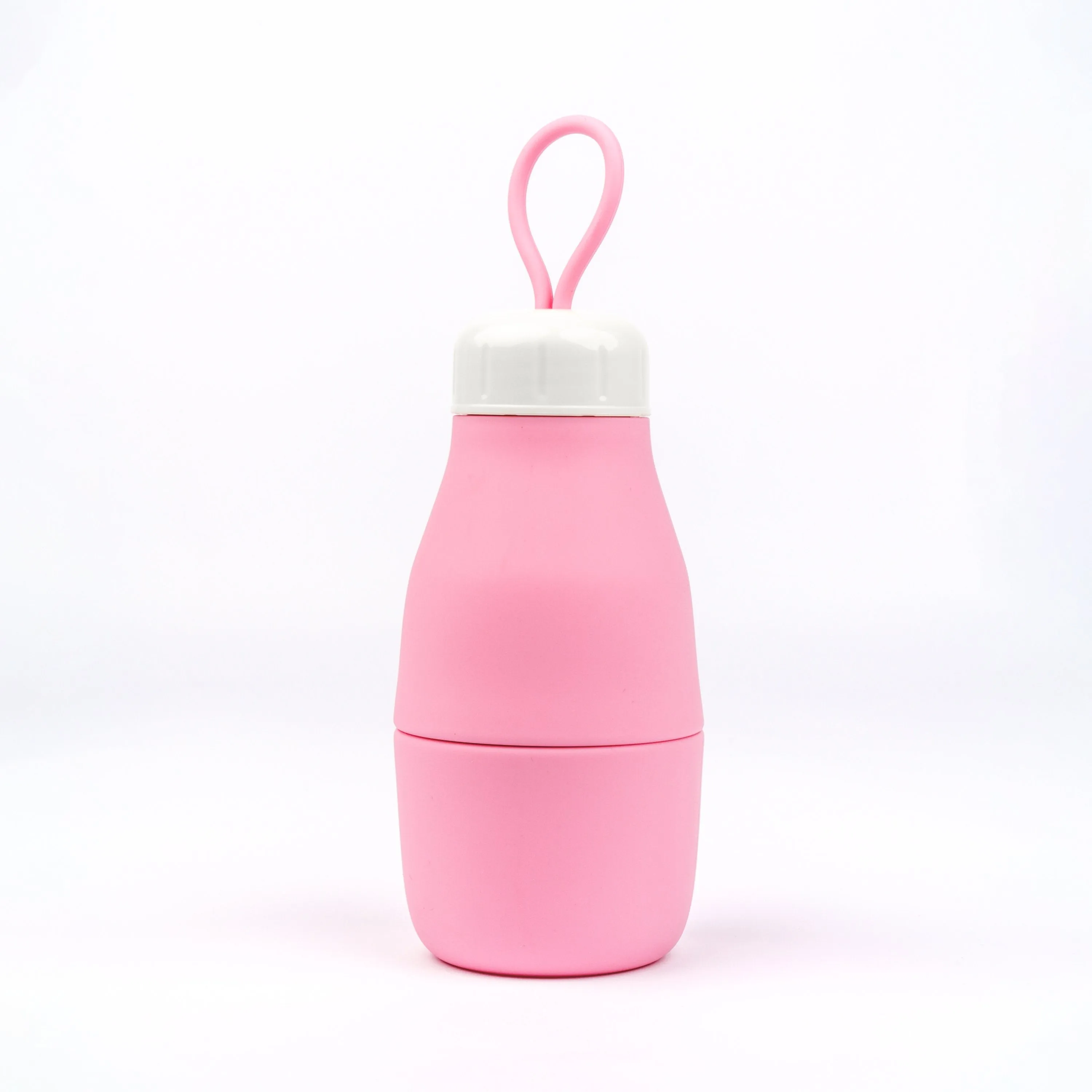 Whippy Collapsible Silicone Bottle 520ml - Rose-Tined Pink