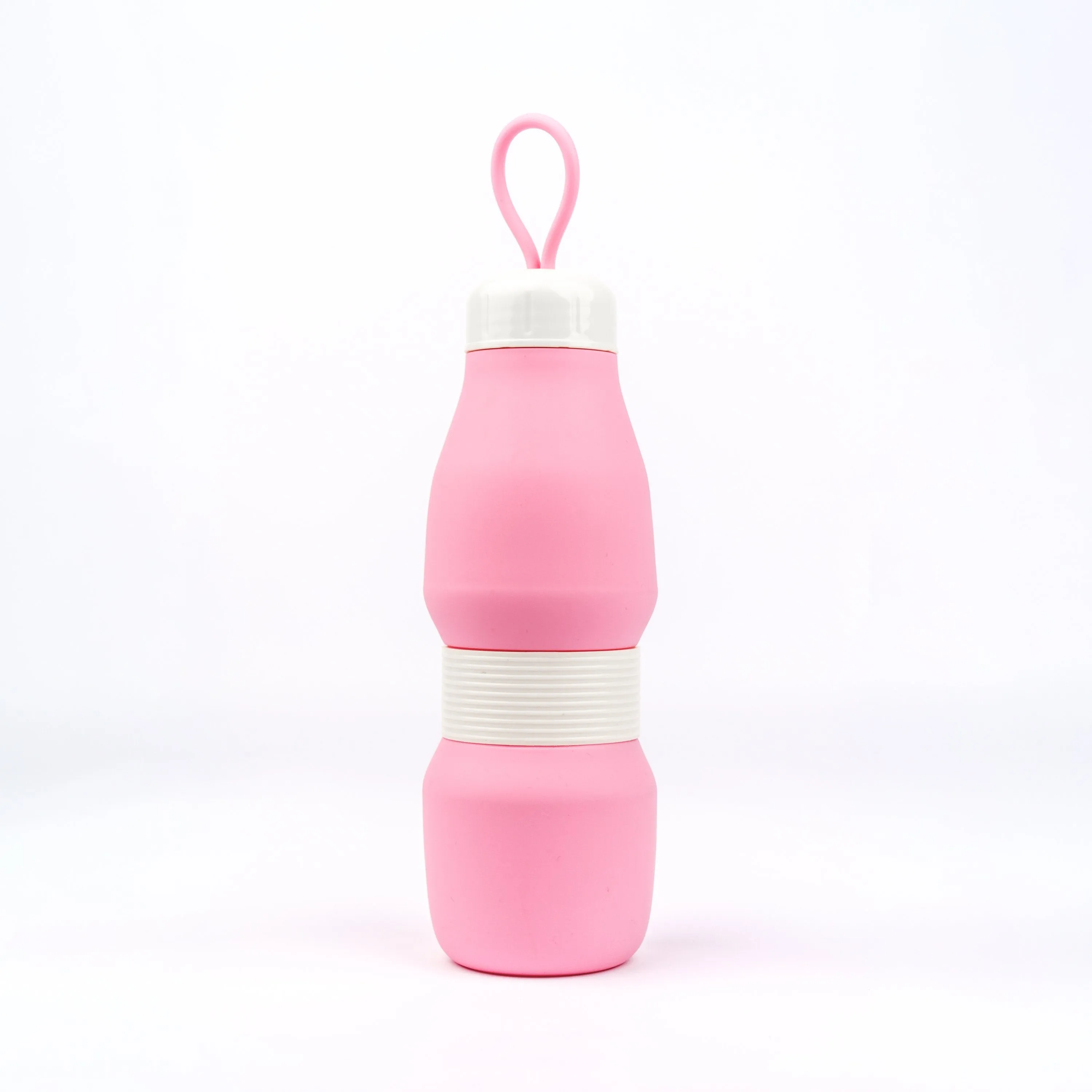Whippy Collapsible Silicone Bottle 520ml - Rose-Tined Pink