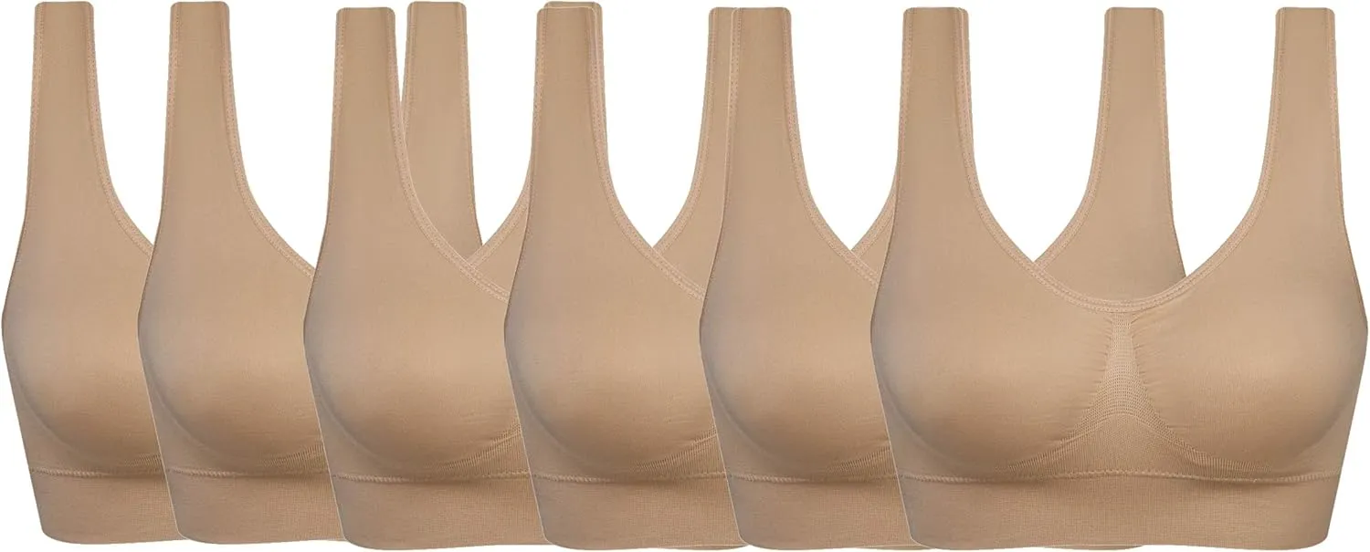 Women's Comfort Workout Sports Bra Low-Impact Activity Sleep Bras
