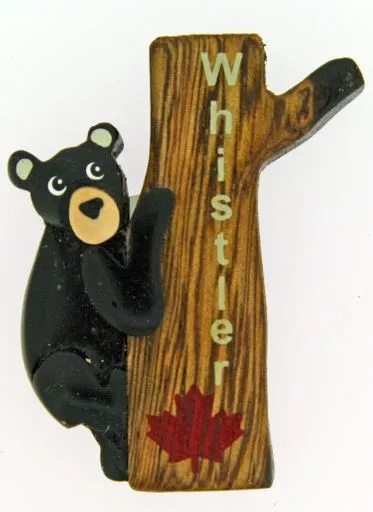 Wooden Canadian Magnet