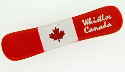 Wooden Canadian Magnet