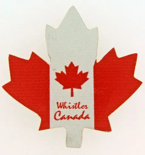 Wooden Canadian Magnet